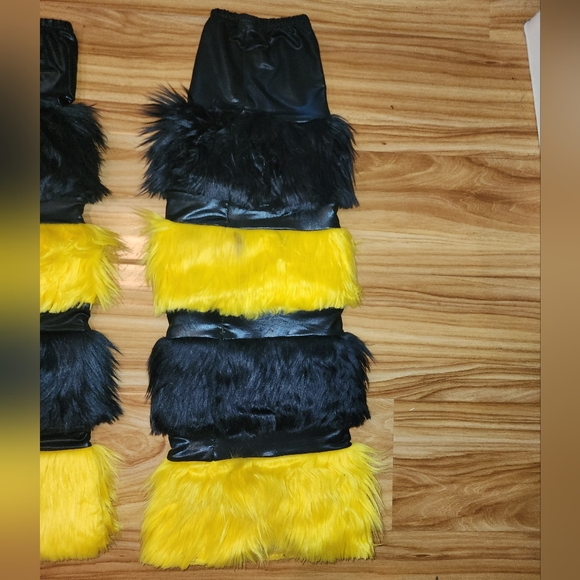 7 piece Bumblebee Rave Costume. Size S/M. - Picture 5 of 11